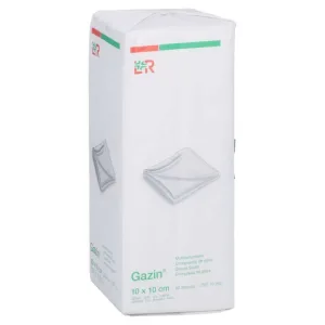 Tampoane de tifon Gazin, 10 x 10 cm, nesterile, 32 de straturi, 50 buc.