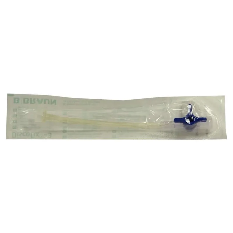 Robinet cu trei căi Discofix, albastru, cu furtun de 10 cm, 1 buc. — preț și oferte