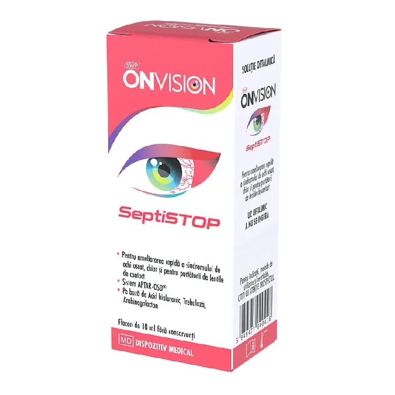 Onvision Septistop solutie oftalmica lubrifianta, Sun Wave Pharma | 10 ml — preț și oferte