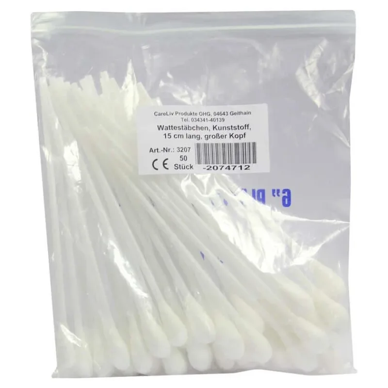 Tampoane de bumbac din plastic cu cap mare 15 50 buc — preț și oferte