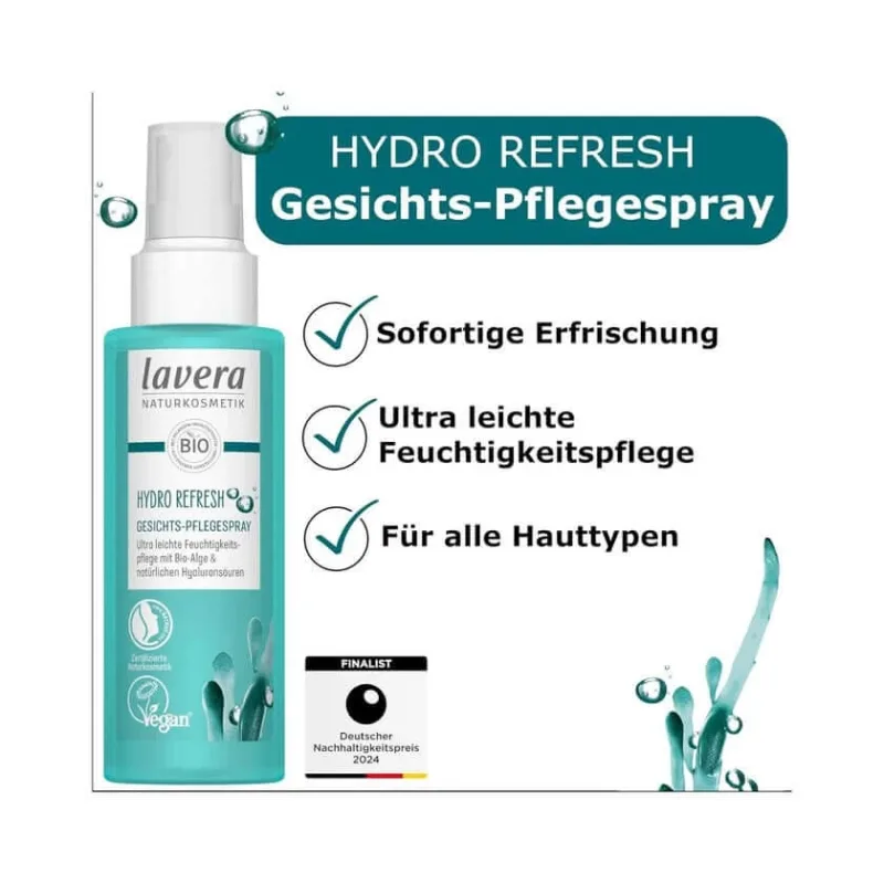 Spray de îngrijire facială Lavera Hydro Refesh 100 ml — preț și oferte