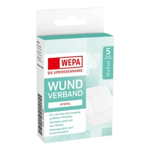 Pansament WEPA 7,2 x 5 cm steril 5 buc.