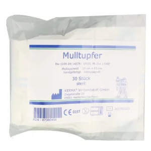 Tampon de tifon 15x15 cm dimensiune nucă steril 30 buc