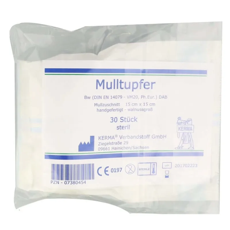 Tampon de tifon 15x15 cm dimensiune nucă steril 30 buc — preț și oferte