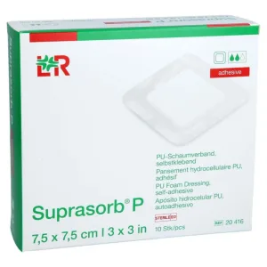 Suprasorb P Pu-foam autoadeziv 7,5x7,5 cm 10 buc.