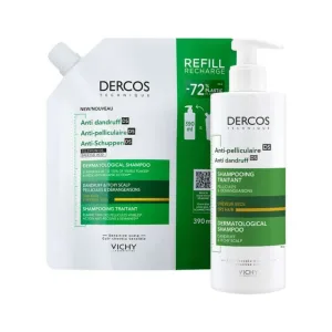 Vichy șampon anti-mătreață uscat + refill 1 set