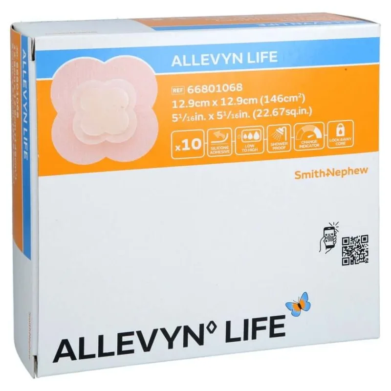 Allevyn Life 12.9x12.9 cm spumă de silicon 10 buc — preț și oferte