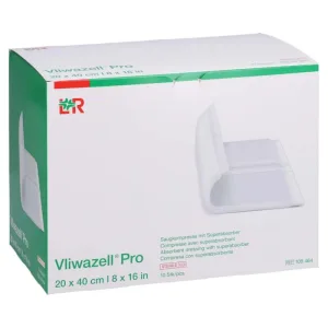 Vliwazell Pro Superabsorb.compress.sterile 2 10 buc