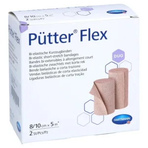 Pütter Flex Duo Bandage 8/10 cmx5 m 2 buc