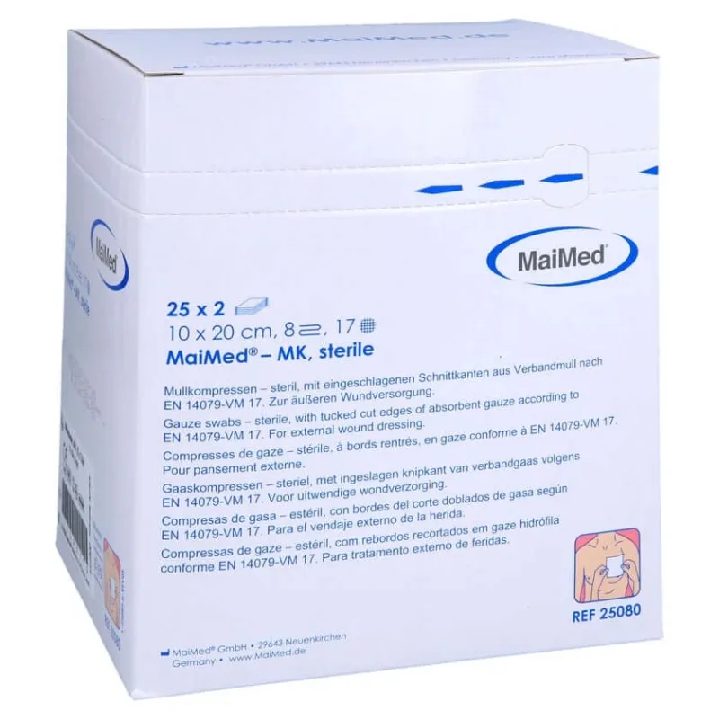 Comase de tifon 10x20 cm, sterile, cu 8 straturi, 25 x 2 buc. — preț și oferte