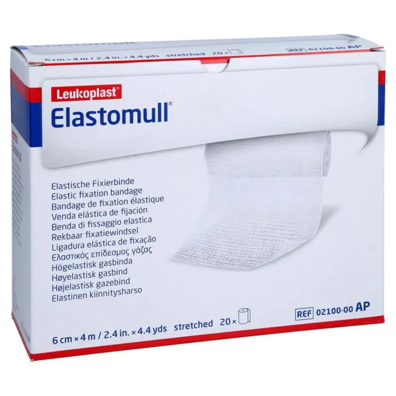 Elastomull 6 cm x 4 m, bandă elastică de fixare 2100, 20 buc. — preț și oferte