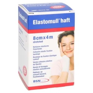 Elastomull adeziv 8 cm x 4 m, bandă de fixare, 10 bucăți