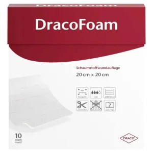 Pansament din spumă Dracofoam 20x20, 10 bucăți