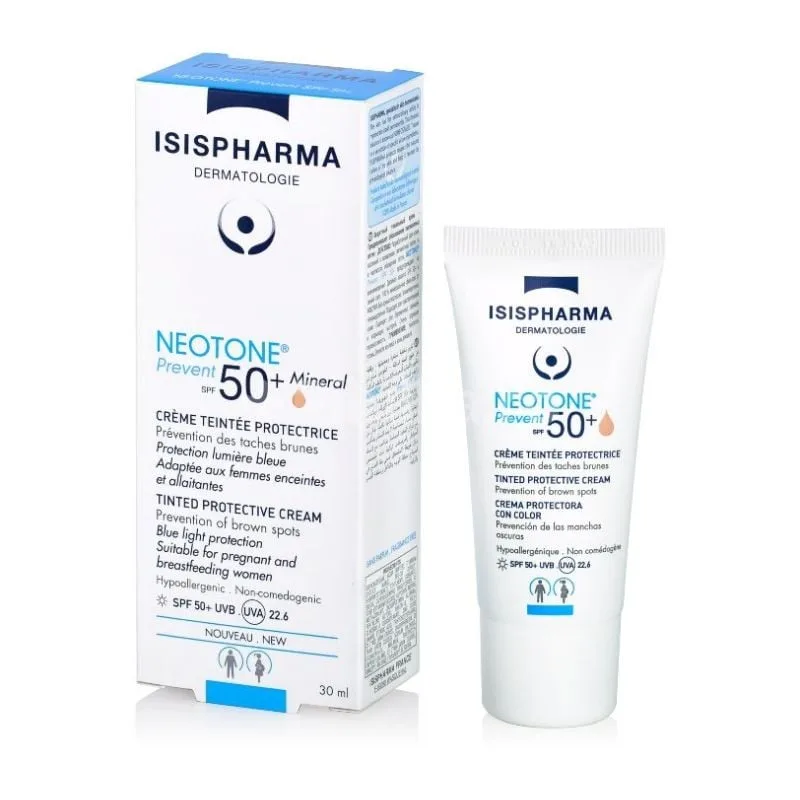 Crema nuantatoare protectoare SPF50+ Neotone Prevent, Medium, 30 ml, IsisPharma — preț și oferte
