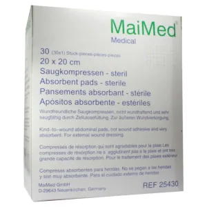 Compresele absorbante sterile 20x20 cm, 30 buc./pachet