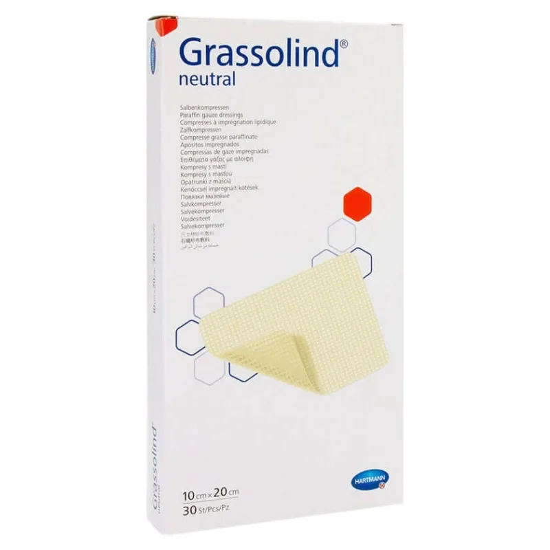 Compresele cu unguent Grassolind 10 x 20 cm, cutie de 30 bucăți — preț și oferte