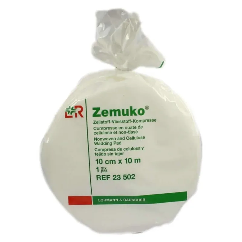 Zemuko, material nețesut, comprimat, rulat, 10 cm x 10 cm, 1 buc. — preț și oferte