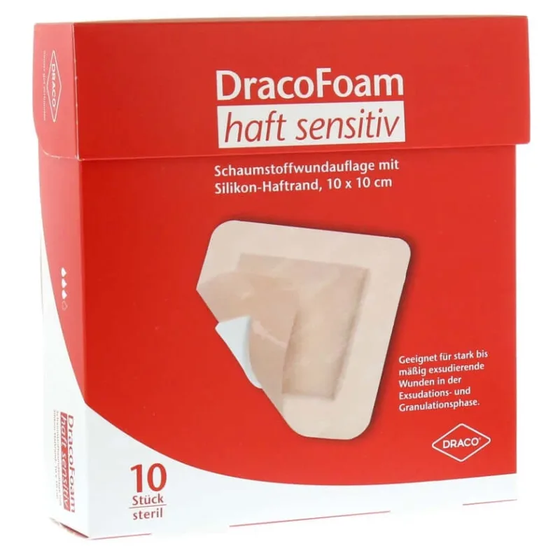 Dracofoam adeziv spumă sensibilă rană. 10 buc — preț și oferte