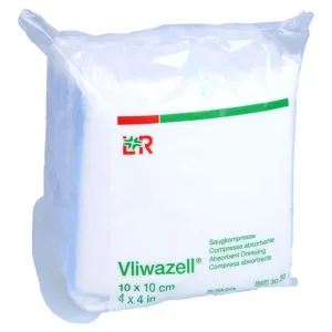 Vliwazell tampoane absorbante nesterile 10x10 25 buc.