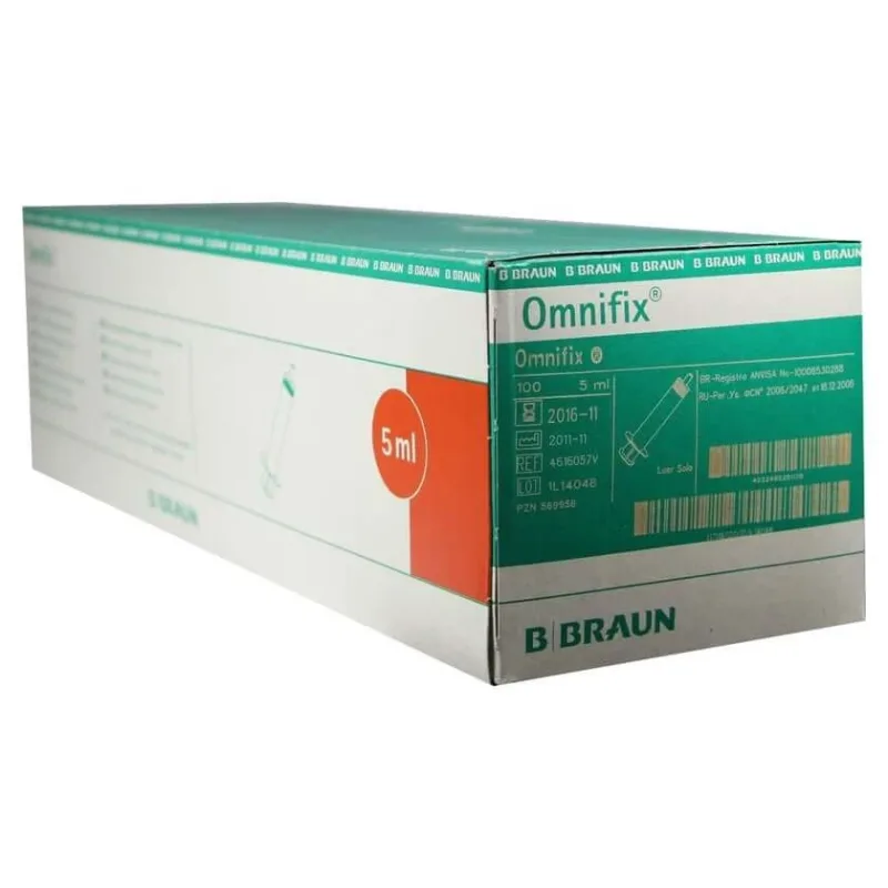 Omnifix Solo seringi 5 ml Luer fără latex 100X5 ml — preț și oferte
