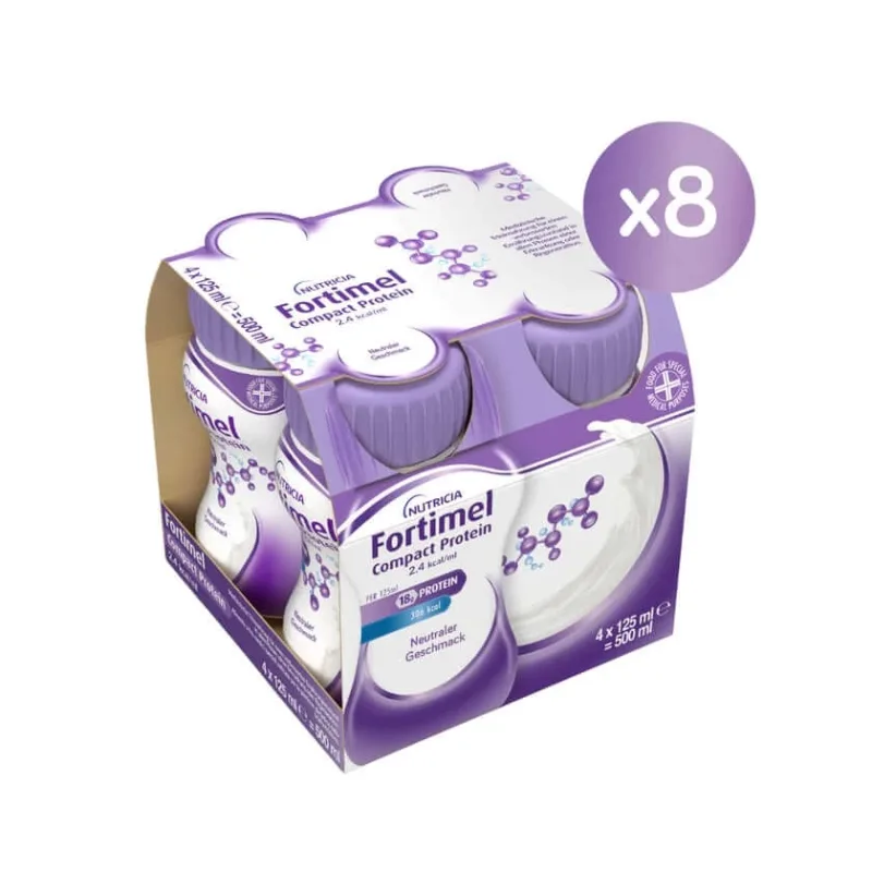 Fortimel Compact Protein 2.4 Kcal Neutru 8X4X125 ml — preț și oferte