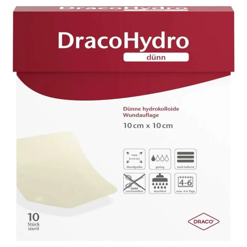 Pansament hidrocoloid subțire Dracohydro 10 x 10 cm 10 buc. — preț și oferte