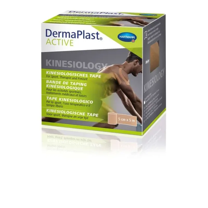 DermaPlast Active Kinesiology Tape bej 5cm x 5m 1 buc — preț și oferte
