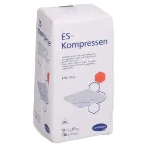 Es-comprese nesterile 10x10 cm 16-fold 100 buc.