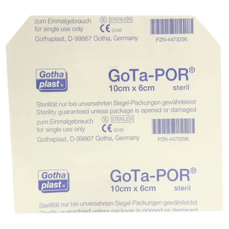 Gota-por Tencuială pentru plăgi sterilă 60x100 mm 1 buc — preț și oferte