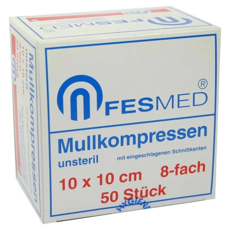 Comprese de tifon ES 10x10 cm nesterile 8fac 50 buc — preț și oferte
