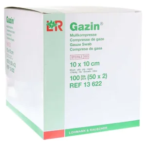 Comprese de tifon Gazin 10x10 cm sterile 8x50X2 buc