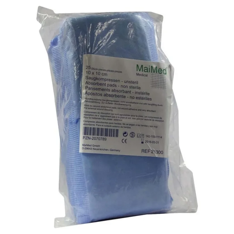 Tampoane absorbante nesterile 10x10 cm 25 buc. — preț și oferte