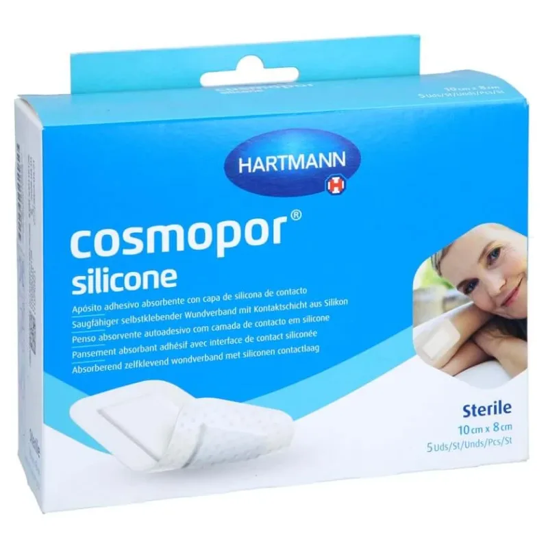 Pansament cu silicon Cosmopor 8x10 cm, 5 bucăți — preț și oferte