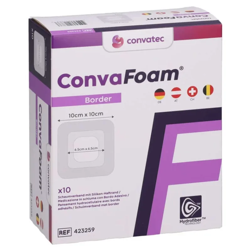 Bandaj din spumă Convafoam Border 10x10 cm, 10 bucăți — preț și oferte