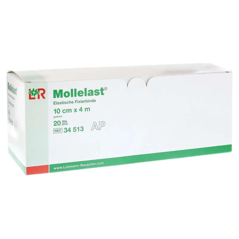 Bandă elastică Mollelast, 10 cm x 4 m, albă, 20 buc. — preț și oferte