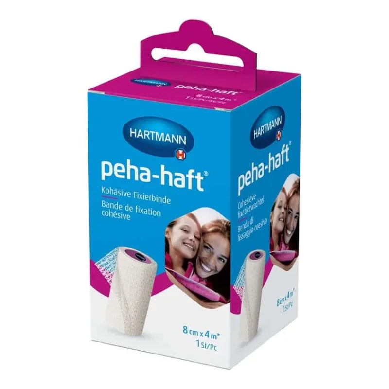 Bandă de fixare Peha-Haft fără latex, 8 cm x 4 m, 1 buc. — preț și oferte