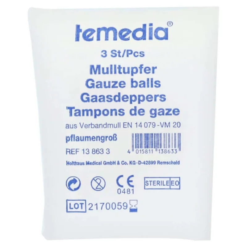Tampon de tifon de dimensiunea prunului steril 3 buc — preț și oferte
