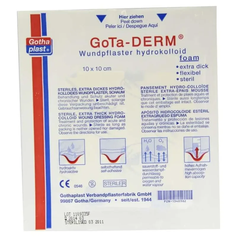 Gota-derm spumă hidrocoll.îngrijirea rănilor sterilă 1 buc — preț și oferte