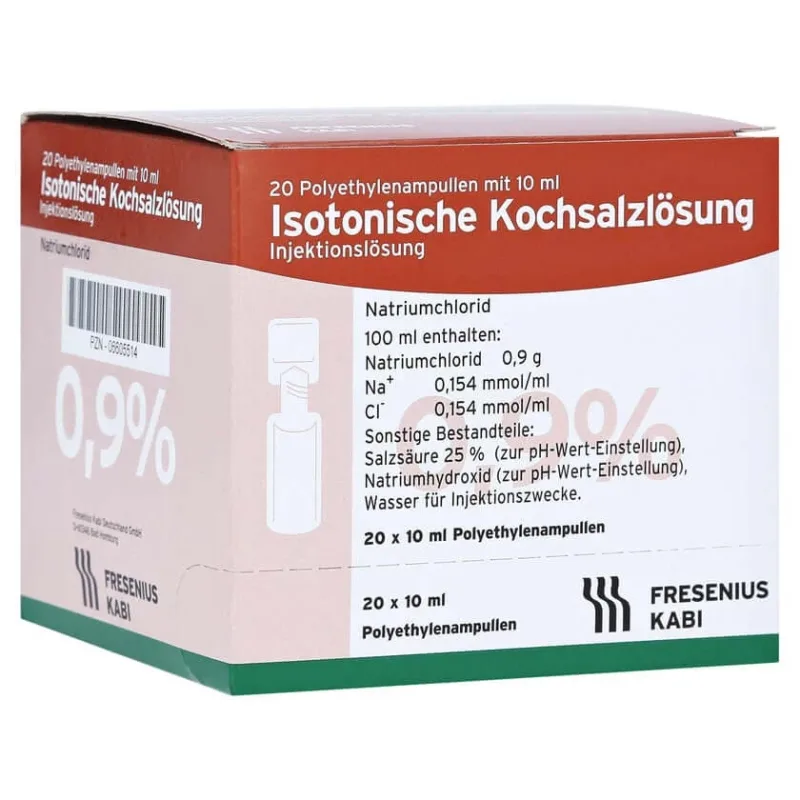 Soluție salină 0,9% Fresenius 20X10 ml — preț și oferte