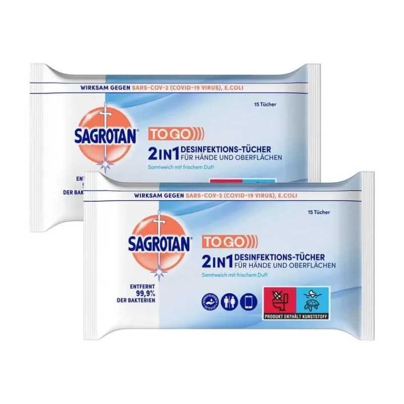Șervețele Sagrotan 2in1 15 pachet dublu 2X15 buc — preț și oferte
