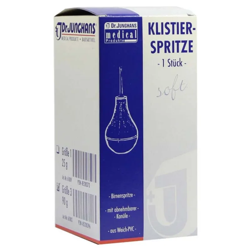 Seringă pentru clisme 90 g dimensiune 3 în formă de pară PVC moale 1 buc — preț și oferte