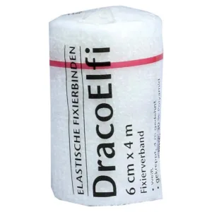 Dracoelfi Bandaj elastic de fixare 6cmx4m crepat 1 buc
