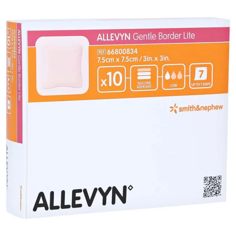 Allevyn Gentle Border Lite 7.5x7.5 cm Sc 10 buc — preț și oferte