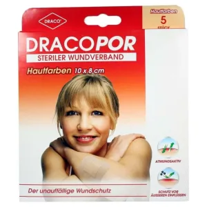 Pansament Dracopor 8x10 cm piele sterilă 5 buc
