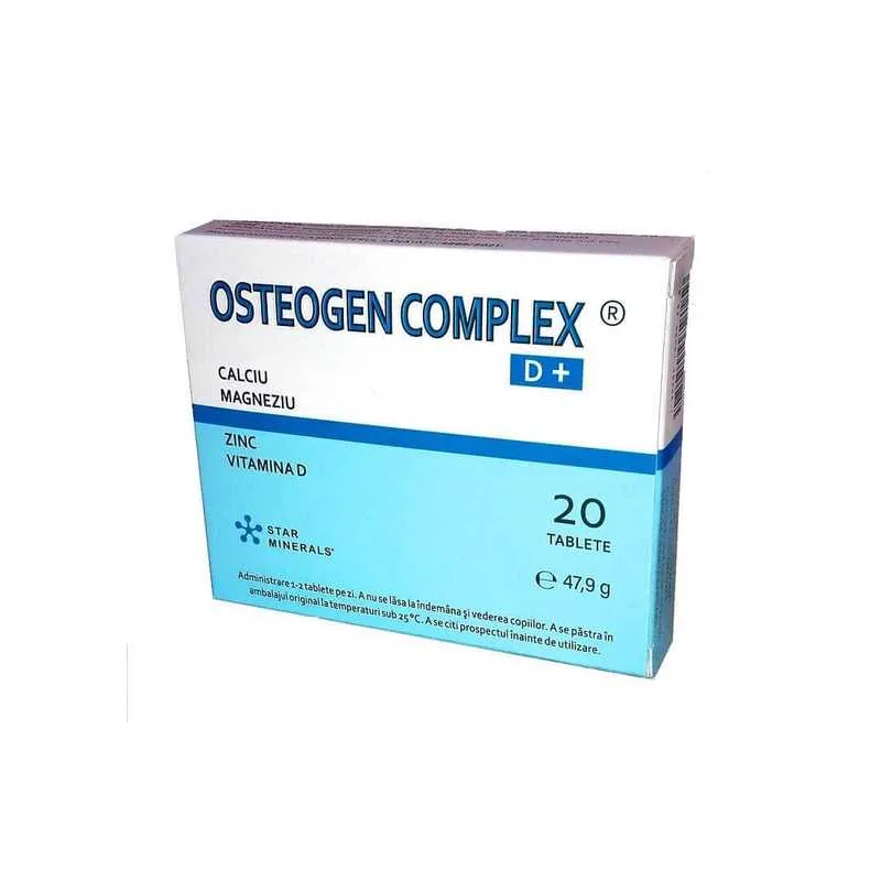 Osteogen omplex D+ | 20 comprimate HIRAL LABS LTD. — preț și oferte