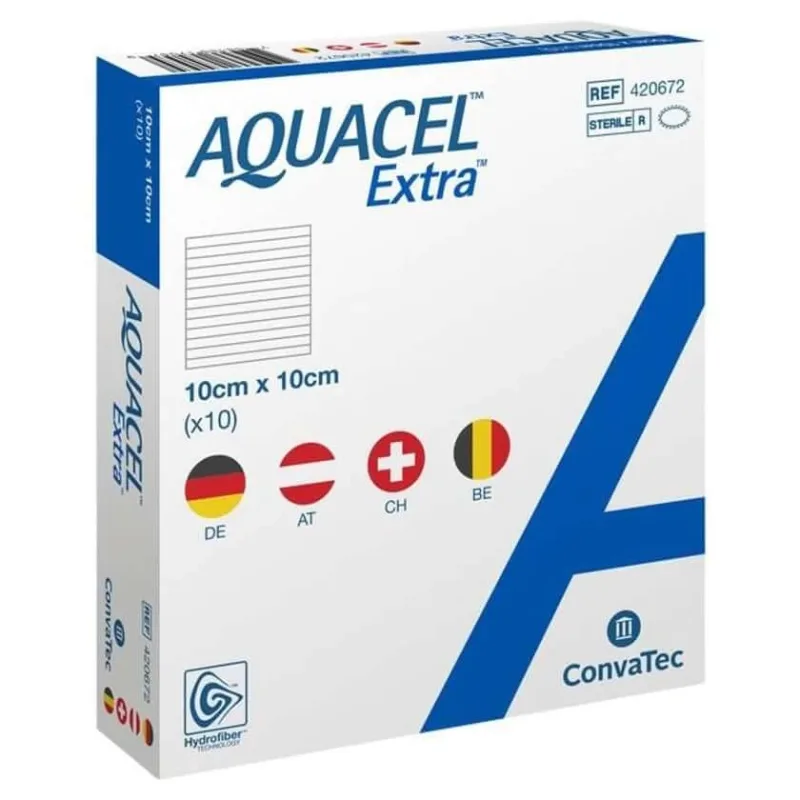 Aquacel Extra 10x10 cm bandaj 10 buc — preț și oferte