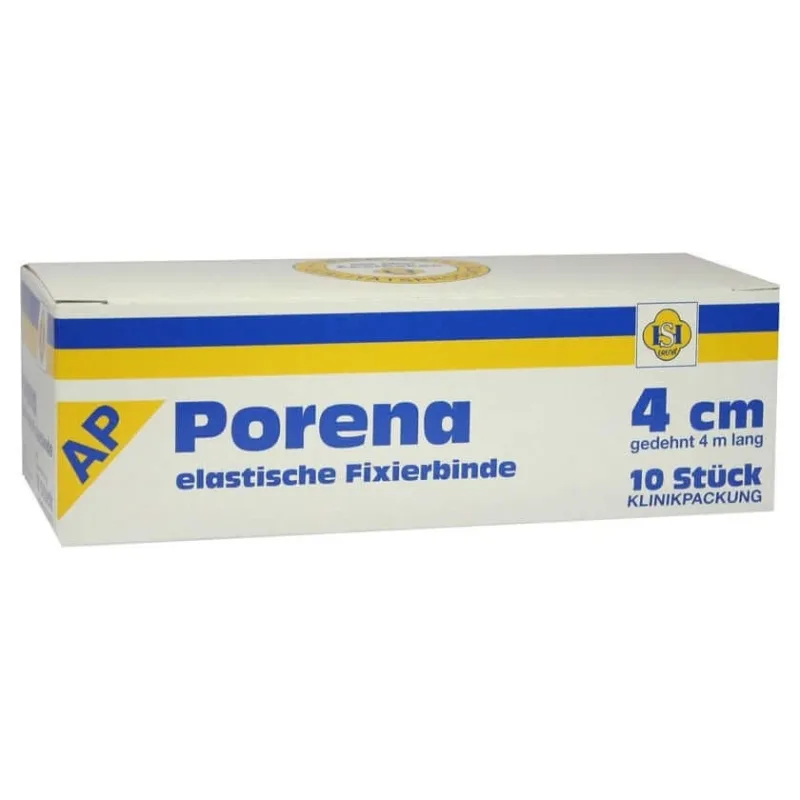 Bandaj elastic de tifon Porena 4 cm alb fără cello 10 buc. — preț și oferte