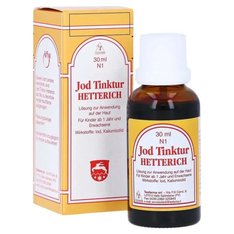 Tinctură de iod Hetterich 30 ml — preț și oferte