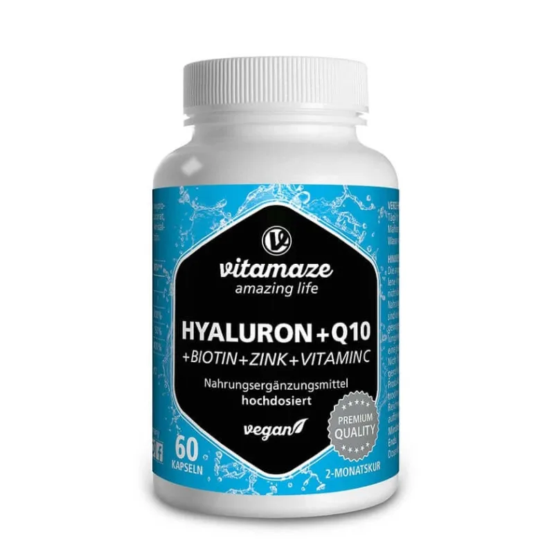 Vitamaze Acid hialuronic 200 mg + Coenzima Q10 60 Capsule — preț și oferte