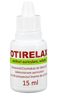 Otirelax picaturi auriculare, solutie, 45,5 mg/ml + 11,4 mg/ml, Rompharm | 15 ml — preț și oferte